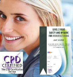 Level 2 Food Safety and Hygiene for Manufacturing course success